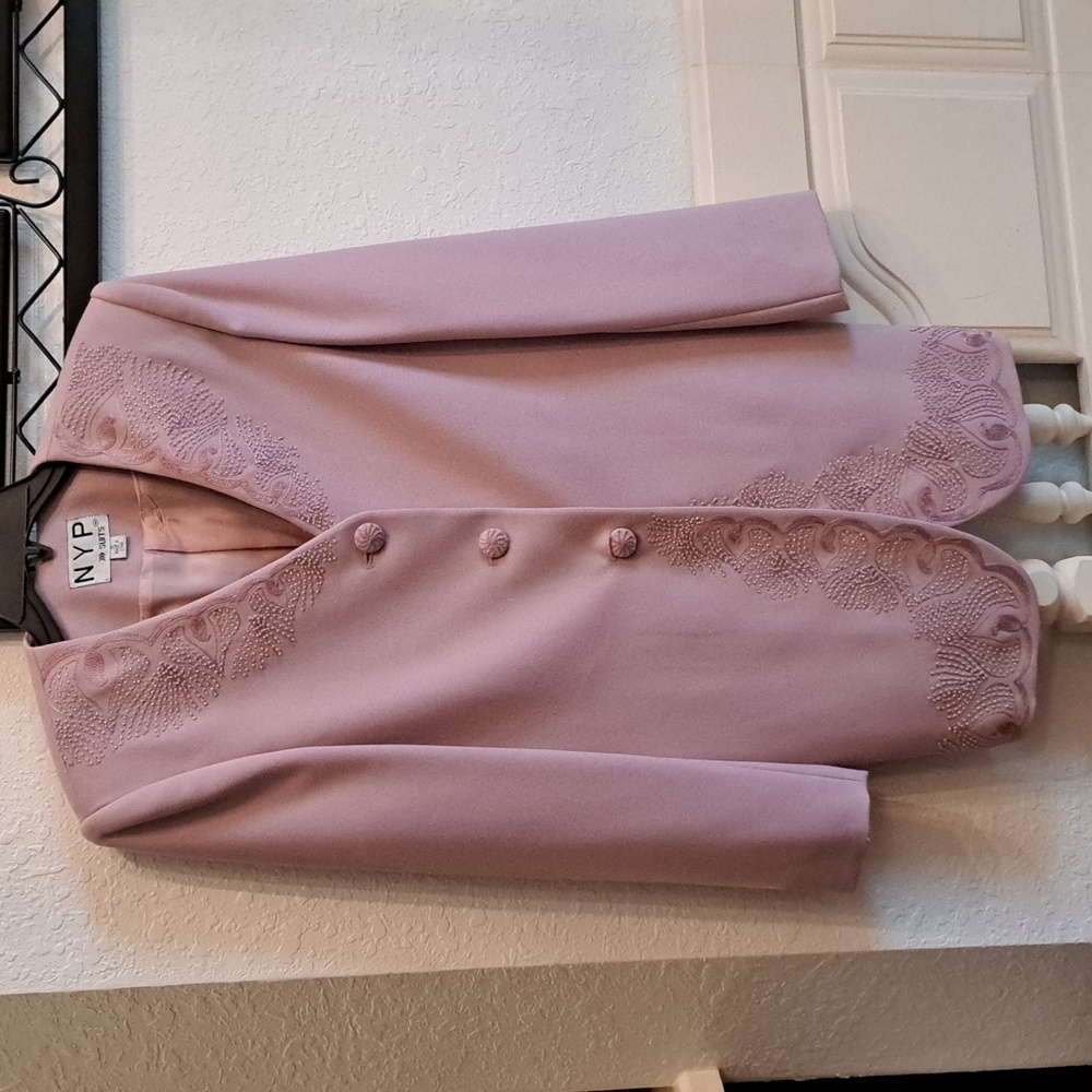 NYP Suits pink vintage blazer suit jacket